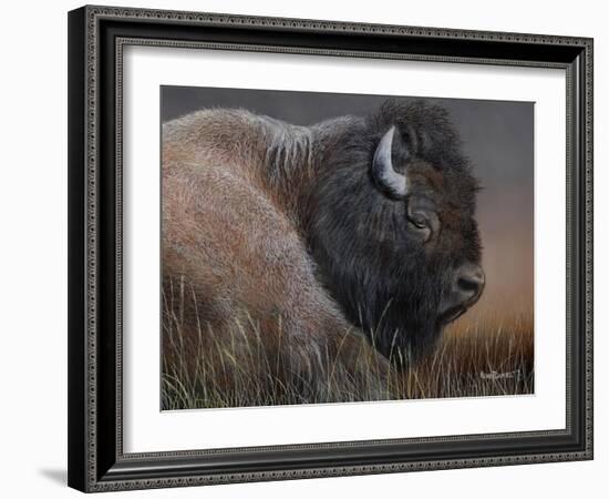 American Icon- Bison-Kevin Daniel-Framed Art Print