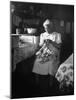 American Indian, Dr. L. R. Minoka Hill, Sewing in Kitchen Window Light-Martha Holmes-Mounted Premium Photographic Print