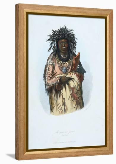 American Indian Engraving-J. Harris-Framed Premier Image Canvas