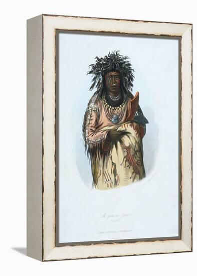 American Indian Engraving-J. Harris-Framed Premier Image Canvas