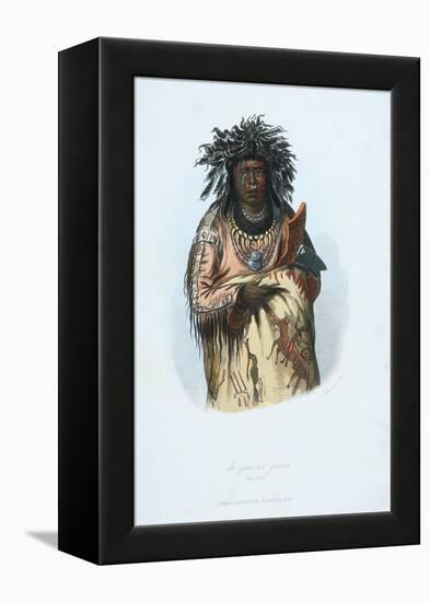 American Indian Engraving-J. Harris-Framed Premier Image Canvas