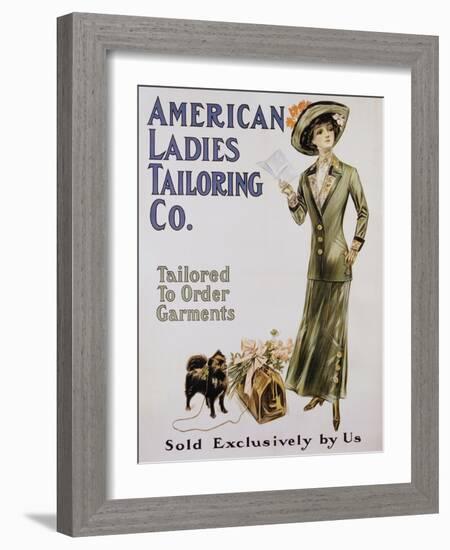 American Ladies Tailoring Co. Poster-null-Framed Giclee Print