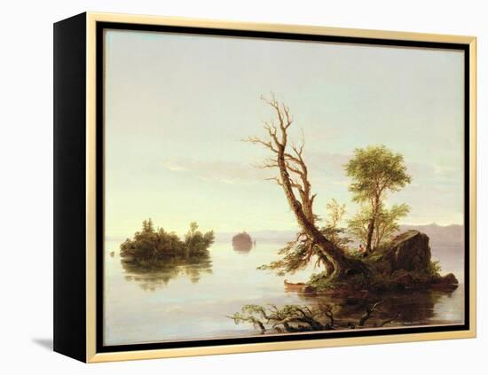 American Lake Scene, 1844-Thomas Cole-Framed Premier Image Canvas