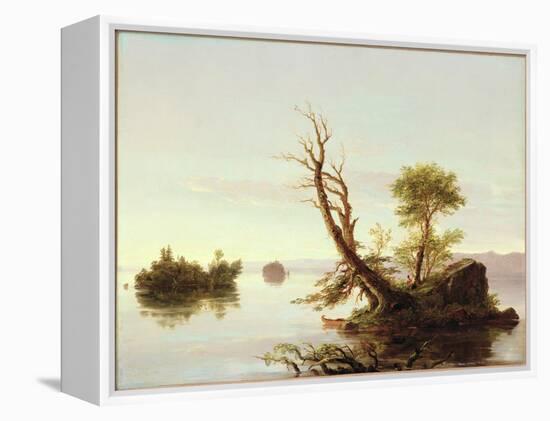 American Lake Scene, 1844-Thomas Cole-Framed Premier Image Canvas