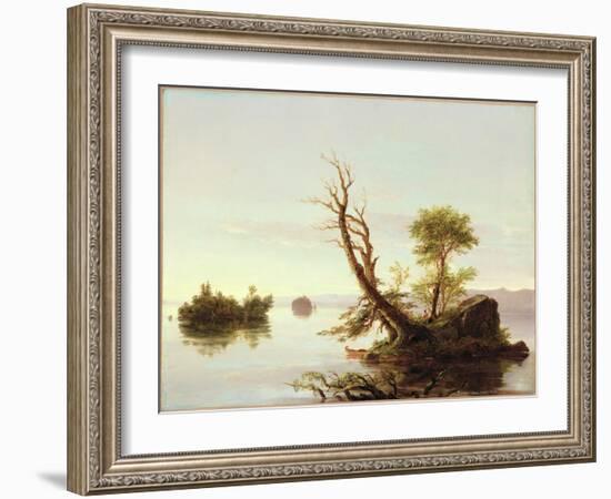 American Lake Scene, 1844-Thomas Cole-Framed Giclee Print