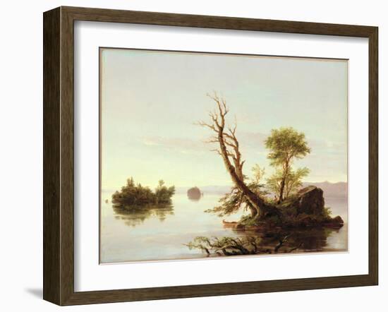 American Lake Scene, 1844-Thomas Cole-Framed Giclee Print