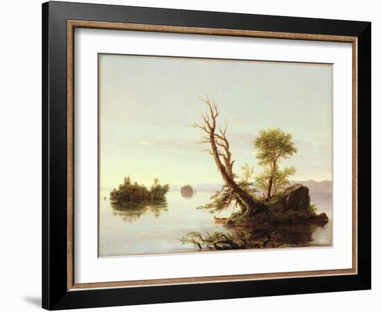 American Lake Scene, 1844-Thomas Cole-Framed Giclee Print