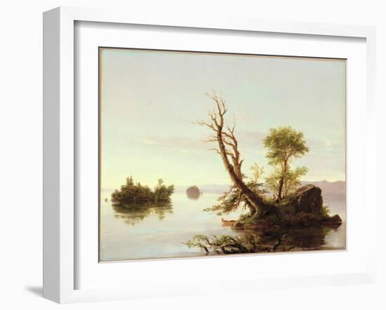 American Lake Scene, 1844-Thomas Cole-Framed Giclee Print