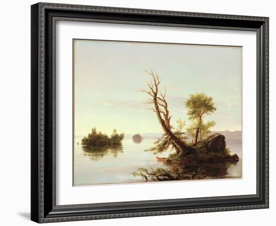 American Lake Scene, 1844-Thomas Cole-Framed Giclee Print