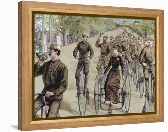 American League Cycles in Pennsylvania Avenue. Mid May 1884, Washington, Usa-Prisma Archivo-Framed Premier Image Canvas