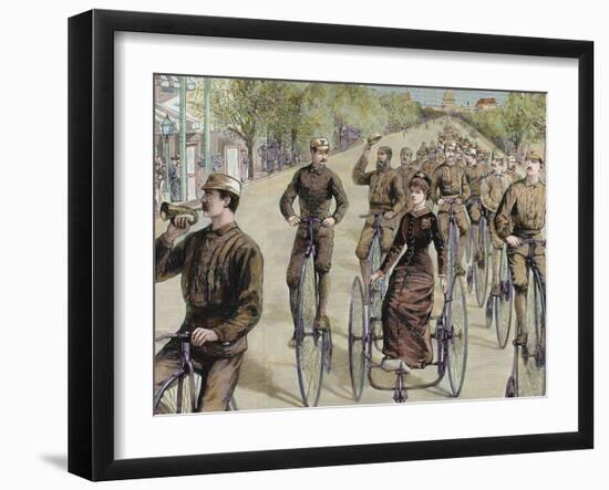 American League Cycles in Pennsylvania Avenue. Mid May 1884, Washington, Usa-Prisma Archivo-Framed Photographic Print