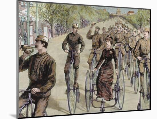 American League Cycles in Pennsylvania Avenue. Mid May 1884, Washington, Usa-Prisma Archivo-Mounted Photographic Print