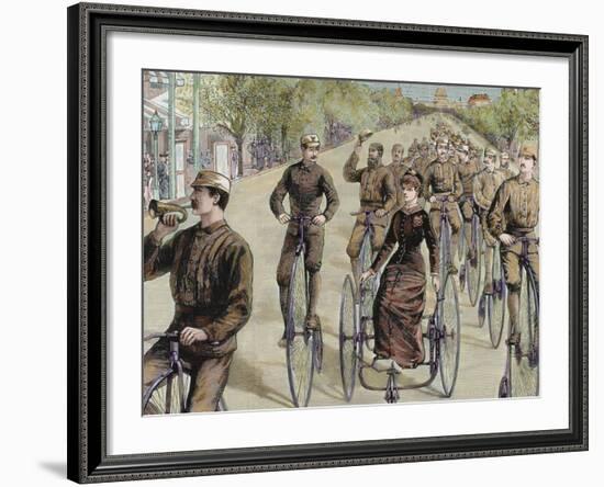 American League Cycles in Pennsylvania Avenue. Mid May 1884, Washington, Usa-Prisma Archivo-Framed Photographic Print