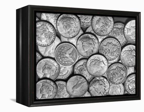 American "Liberty" Silver Dollars-Bettmann-Framed Premier Image Canvas