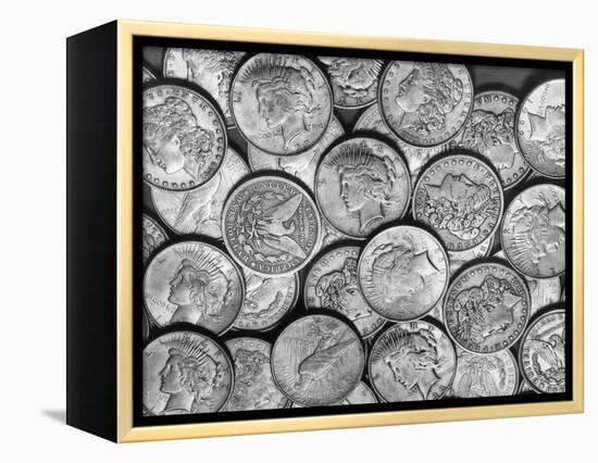 American "Liberty" Silver Dollars-Bettmann-Framed Premier Image Canvas
