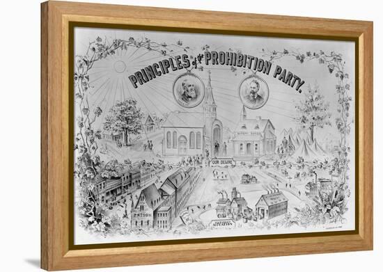 American Lithograph "Principles of the Prohibition Party"-null-Framed Premier Image Canvas