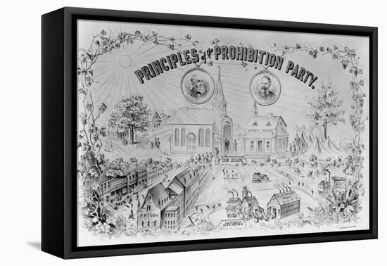 American Lithograph "Principles of the Prohibition Party"-null-Framed Premier Image Canvas