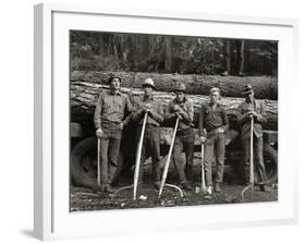 American Loggers, 1939-null-Framed Photographic Print