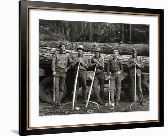 American Loggers, 1939-null-Framed Photographic Print