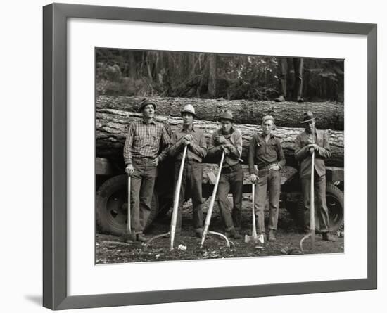 American Loggers, 1939-null-Framed Photographic Print