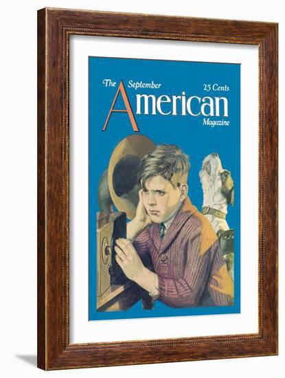 American Magazine: Canine Tuning-null-Framed Art Print