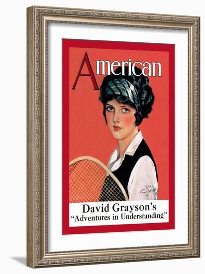 American Magazine: Tennis-null-Framed Art Print