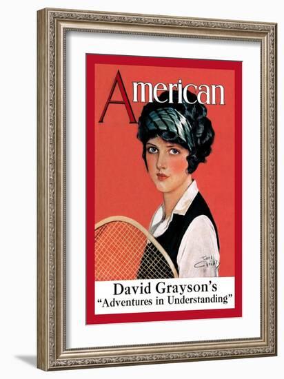 American Magazine: Tennis-null-Framed Art Print
