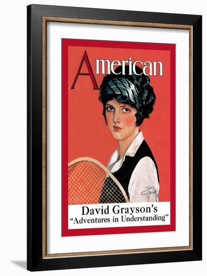 American Magazine: Tennis-null-Framed Art Print