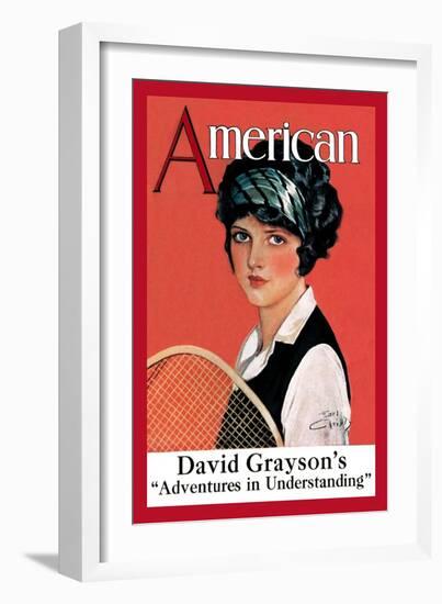 American Magazine: Tennis-null-Framed Art Print