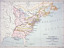 Map of the Colonies of North America at the Time of the Declaration of Independence-American-Giclee Print