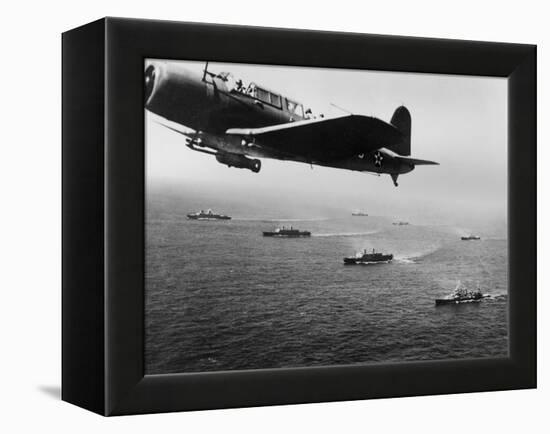 American Military Convoy in the South Atlantic Ocean-null-Framed Stretched Canvas