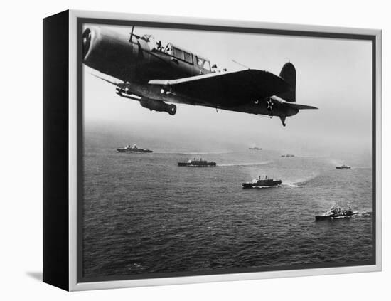 American Military Convoy in the South Atlantic Ocean-null-Framed Stretched Canvas