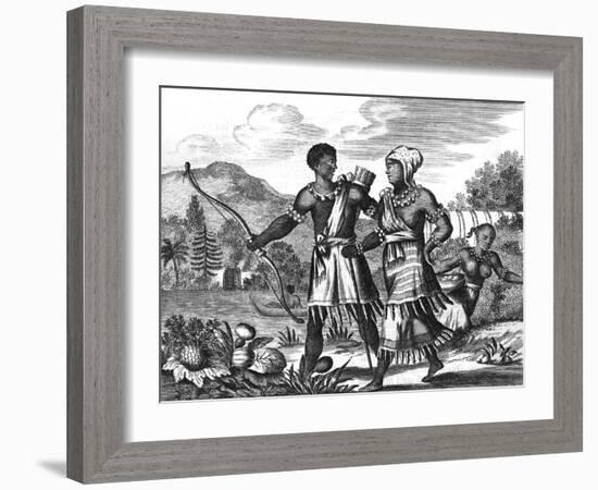 American Natives-Theodor de Bry-Framed Art Print