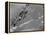 American Navy Torpedo Bombers Fly over Burning Japanese Ship During the Battle of Midway-null-Framed Premier Image Canvas