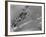 American Navy Torpedo Bombers Fly over Burning Japanese Ship During the Battle of Midway-null-Framed Photographic Print