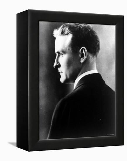 American Novelist Francis Scott Key Fitzgerald-null-Framed Premier Image Canvas