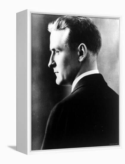 American Novelist Francis Scott Key Fitzgerald-null-Framed Premier Image Canvas