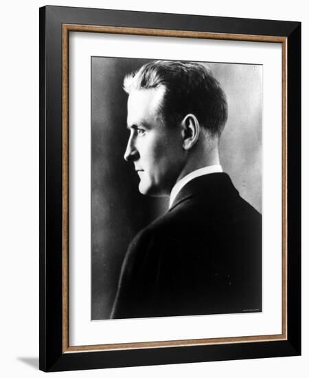 American Novelist Francis Scott Key Fitzgerald--Framed Premium Photographic Print