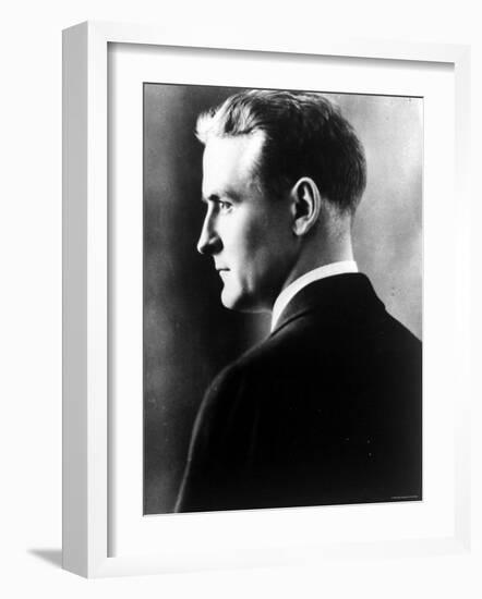 American Novelist Francis Scott Key Fitzgerald-null-Framed Premium Photographic Print