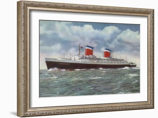 American Ocean Liner Ss United States-American School-Framed Giclee Print