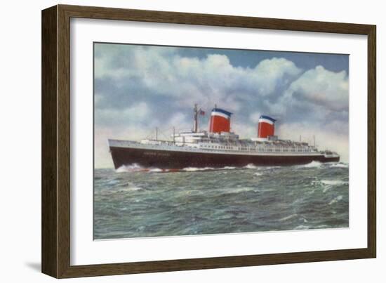 American Ocean Liner Ss United States-American School-Framed Giclee Print