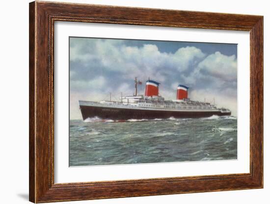 American Ocean Liner Ss United States-American School-Framed Giclee Print