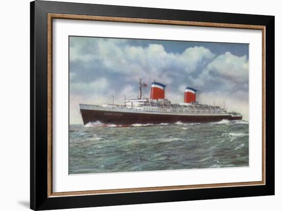 American Ocean Liner Ss United States-American School-Framed Giclee Print