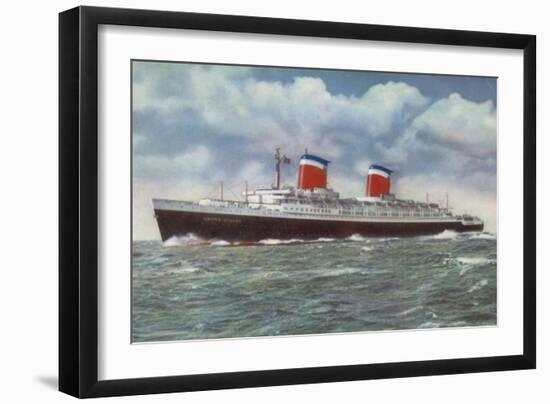 American Ocean Liner Ss United States-American School-Framed Giclee Print