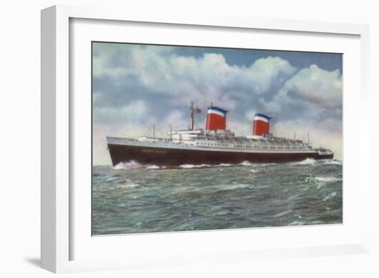 American Ocean Liner Ss United States-American School-Framed Giclee Print