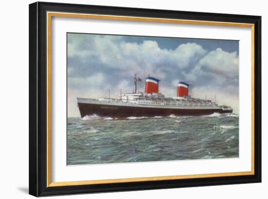 American Ocean Liner Ss United States-American School-Framed Giclee Print