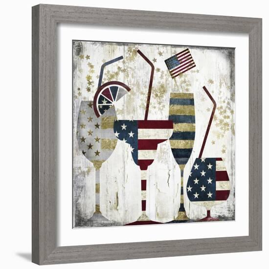 American Party-Color Bakery-Framed Giclee Print