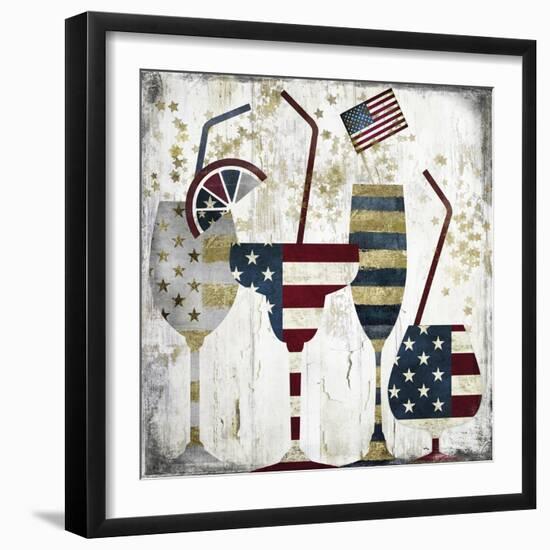 American Party-Color Bakery-Framed Giclee Print