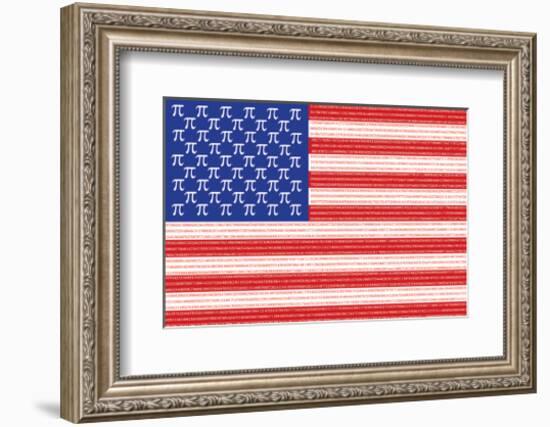 American Pi-SM Design-Framed Art Print