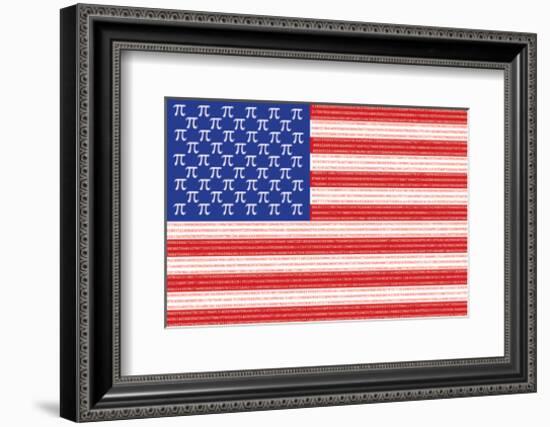 American Pi-SM Design-Framed Art Print